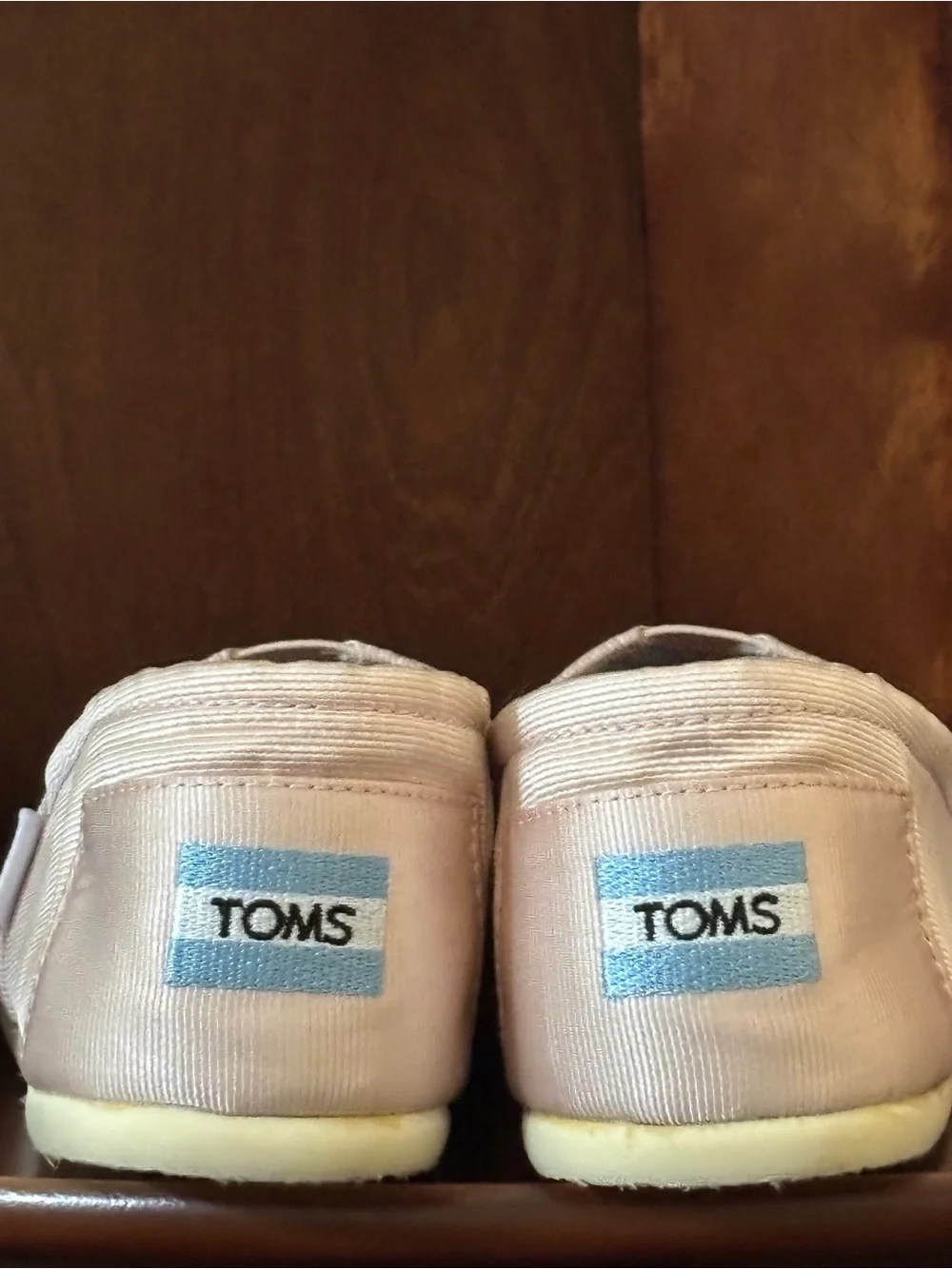 TOMS Classic Alpargata Slip On Shoes Women’s 9.5W Soft Blush Pink Canvas